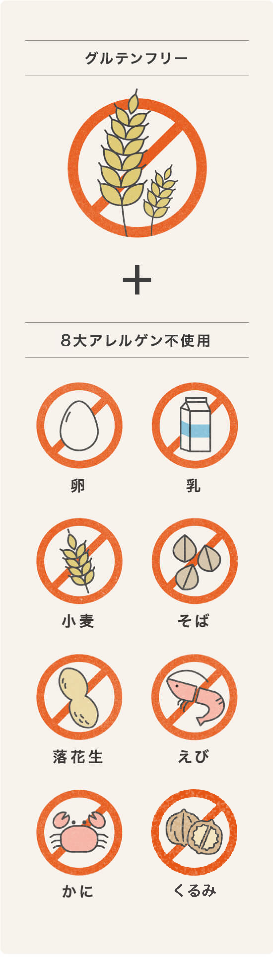 玄米100％のグルテンフリー！さらに8大アレルゲンも不使用。